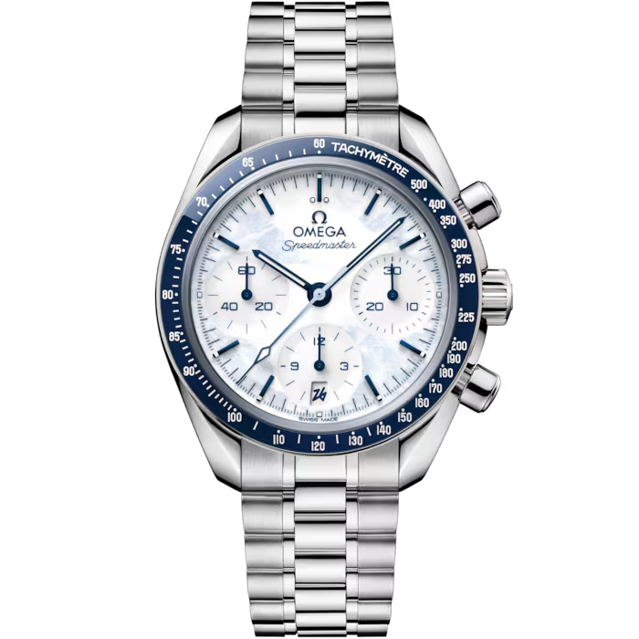 download_28.png Omega Speedmaster "38 Milano Cortina" Chronometer Automatic White Dial Stainless Steel Chain Men's Watch