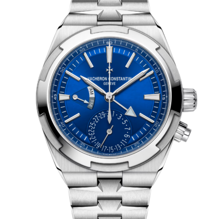 Vacheron Constantin Overseas Dual Time Semi-Swiss Grade Automatic Blue Dial Stainless Steel Chain Men’s Watch
