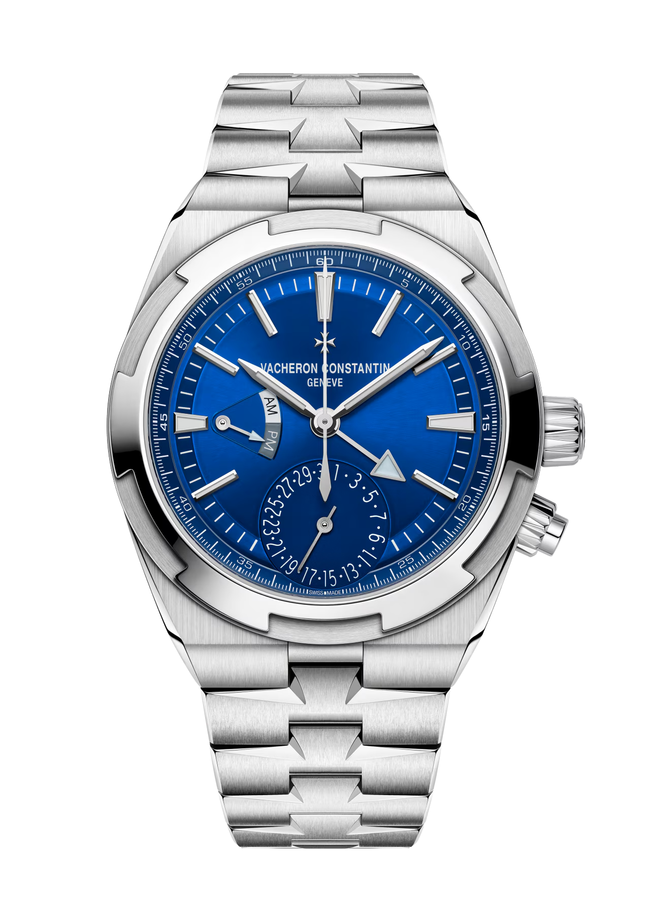 download_40.png Vacheron Constantin Overseas Dual Time Semi-Swiss Grade Automatic Blue Dial Stainless Steel Chain Men’s Watch