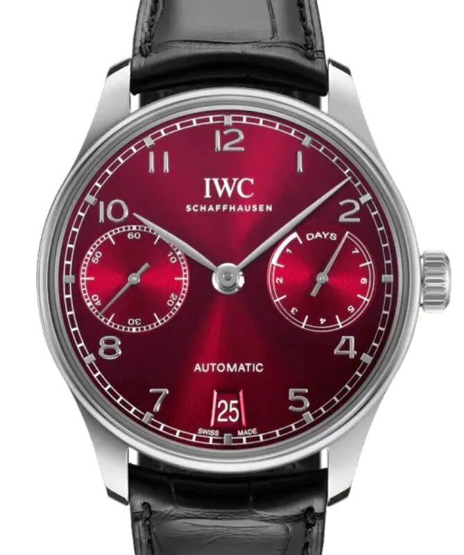 download_43.jpg IWC “Portugieser” Chronograph Automatic Real Dial Genuine Leather Strap Men’s Watch