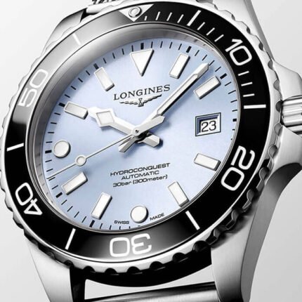 Longines HydroConquest Automatic Frosted Blue Dial Stainless Steel Chain Men’s Watch