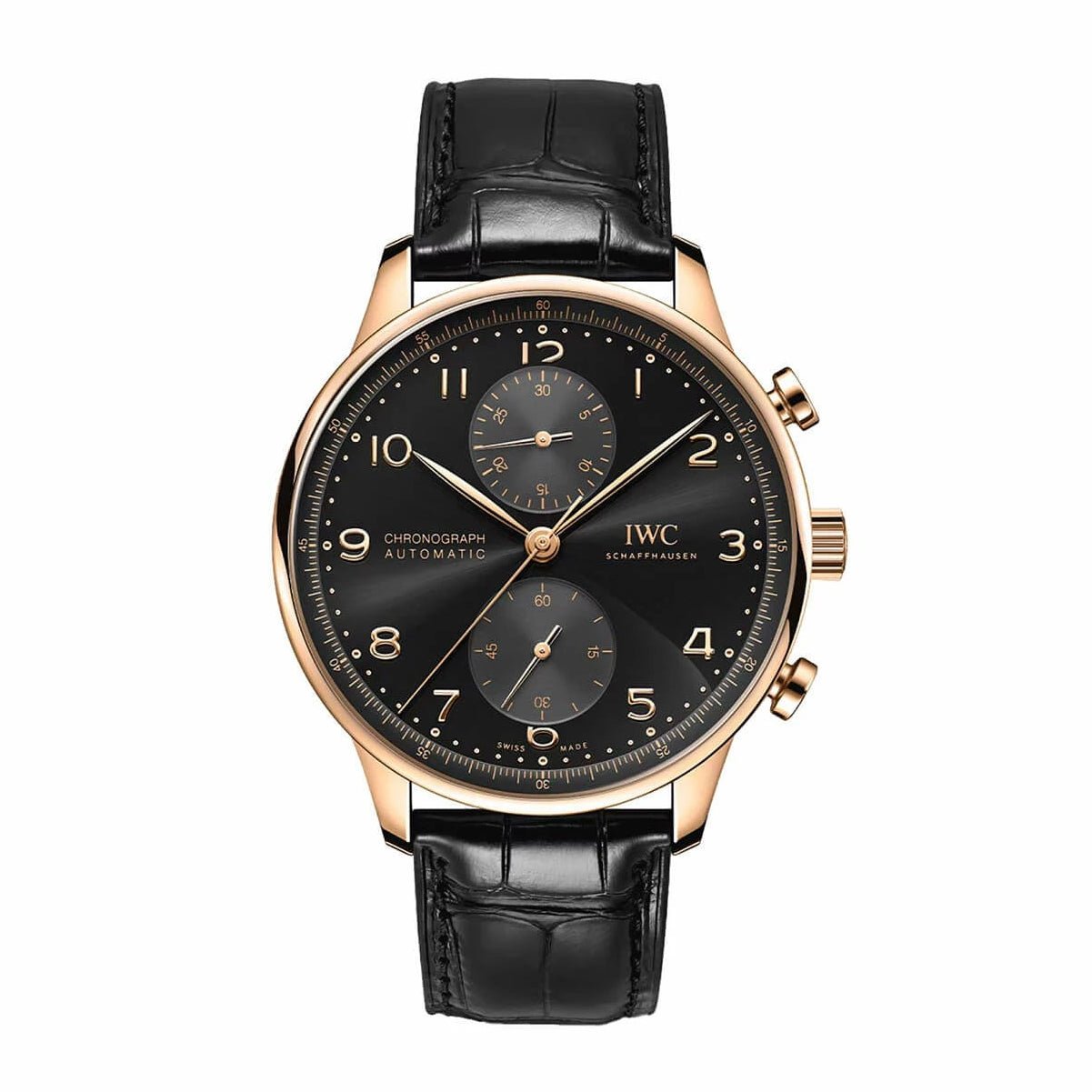 montre-iwc-iw371625-portugieser-chronograph.jpg IWC “Portugieser” Chronograph Automatic Genuine Leather Strap Euro Grade Men’s Watch