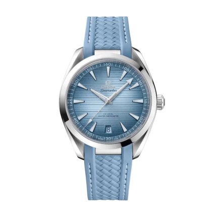 Omega Seamaster Aqua Terra 150M "75th Anniversary Summer Blue" Stainless Steel Case Silicon Strap Men's Watch