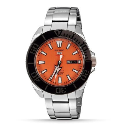 Seiko 5 Sports SRPC55K1 Automatic Orange Dial Stainless Steel Automatic Men’s Watch