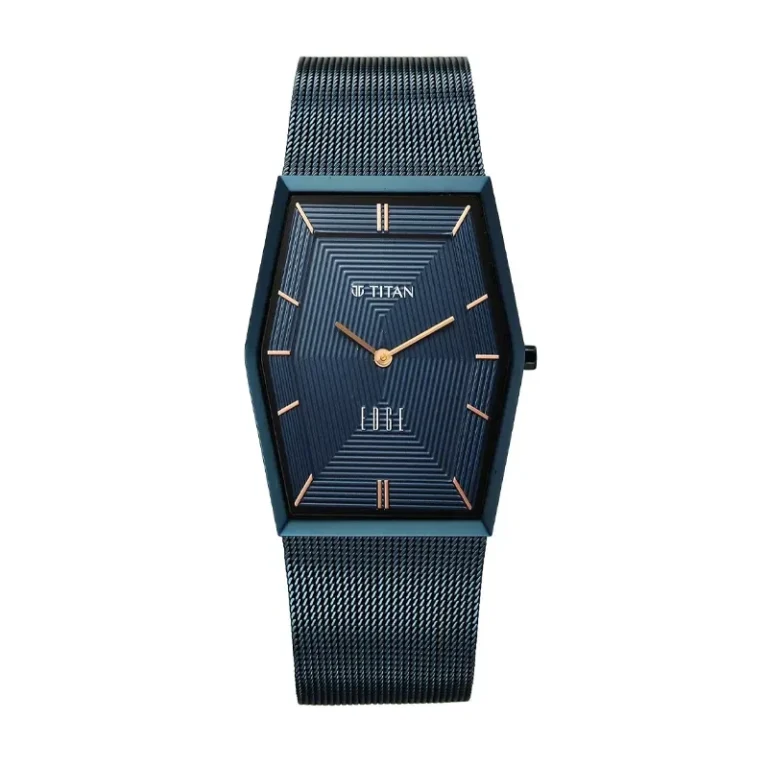 Titan Edge Whimsey 10056QM02 – Blue Dial Quartz Men's Watch