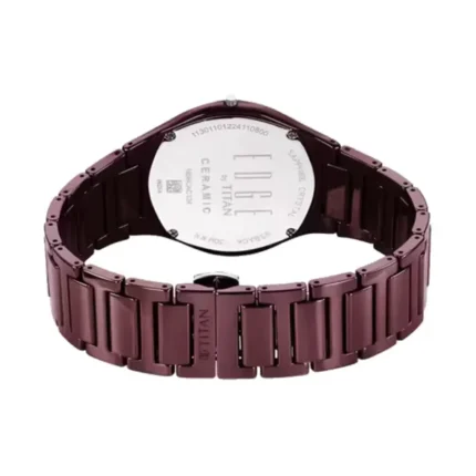 Titan Edge – Wine Ceramic 1696QC19 – Quartz Men's Watch - Image 5