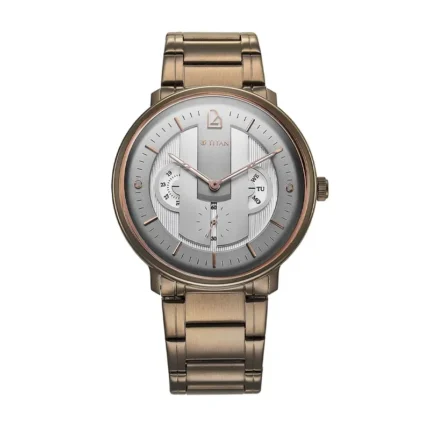 Titan Quartet 1882QM012 – Grey Dial Quartz Men's Watch