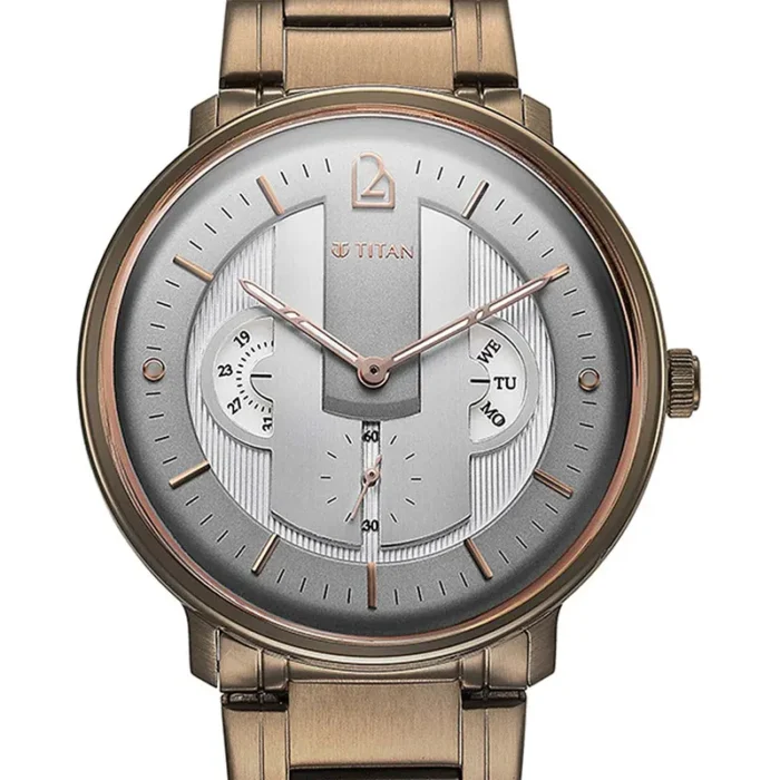 Titan Quartet 1882QM012 – Grey Dial Quartz Men's Watch