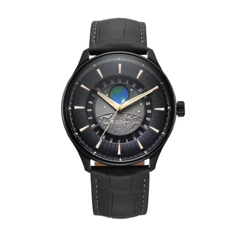 Titan Stellar 1890NL01 – Grey Landscape Dial Quartz Men's Watch