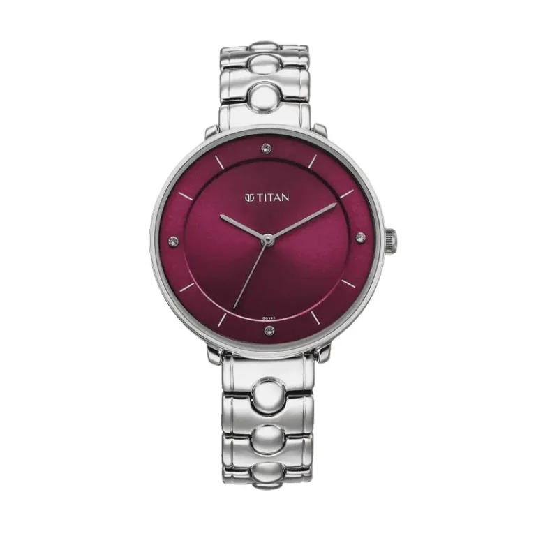 Titan Workwear 2651SM09 – Maroon Dial Quartz Women's Watch