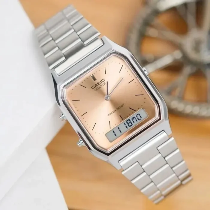 Casio AQ-230A-4AMQYDF – Vintage Analog Digital Men's Watch