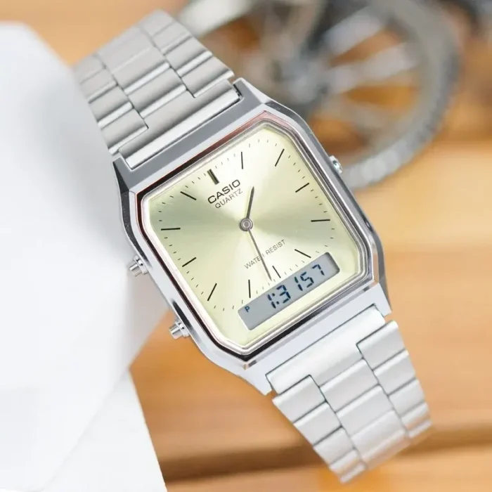 Casio AQ-230A-9AMQYDF – Vintage Analog Digital Unisex Men's Watch