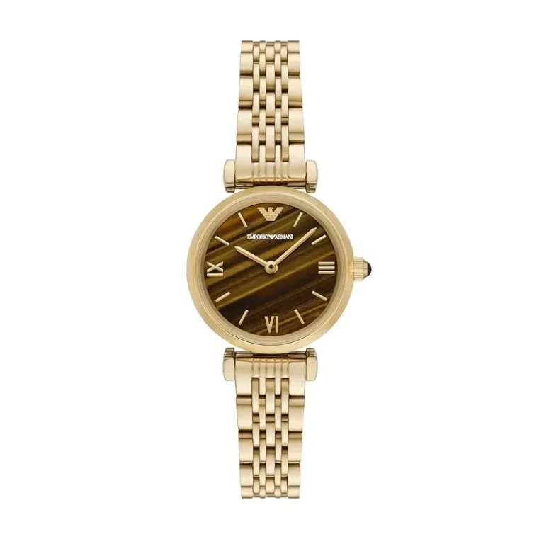 Emporio Armani Gianni T-Bar AR11703 – Brown Dial Quartz Women's Watch