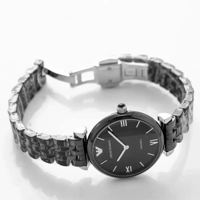 Emporio Armani Ceramica AR1487 – Black Dial Quartz Women's Watch