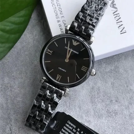 Emporio Armani Ceramica AR1487 – Black Dial Quartz Women's Watch - Image 5