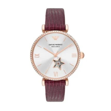 Emporio Armani Meccanico AR60044 – Silver (Open Heart) Dial Automatic Women's Watch