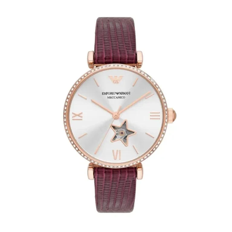 Emporio Armani Meccanico AR60044 – Silver (Open Heart) Dial Automatic Women's Watch