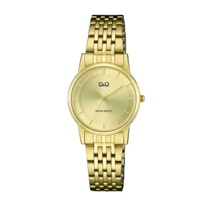 C63A-001PY_Q26Q_Gold2028129.webp Q&Q C63A-001PY – Gold-Tone Dial Quartz Women's Watch