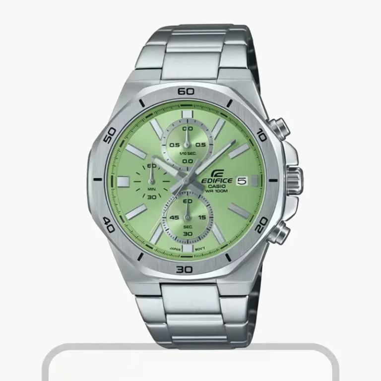 Casio Edifice Standard Chronograph EFV-640D-3AVDR – Light Green Dial Quartz Men's Watch