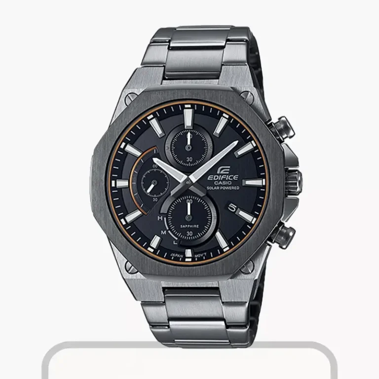 Casio Edifice Slim Line EFS-S570DC-1A – Black Dial Solar Men's Watch
