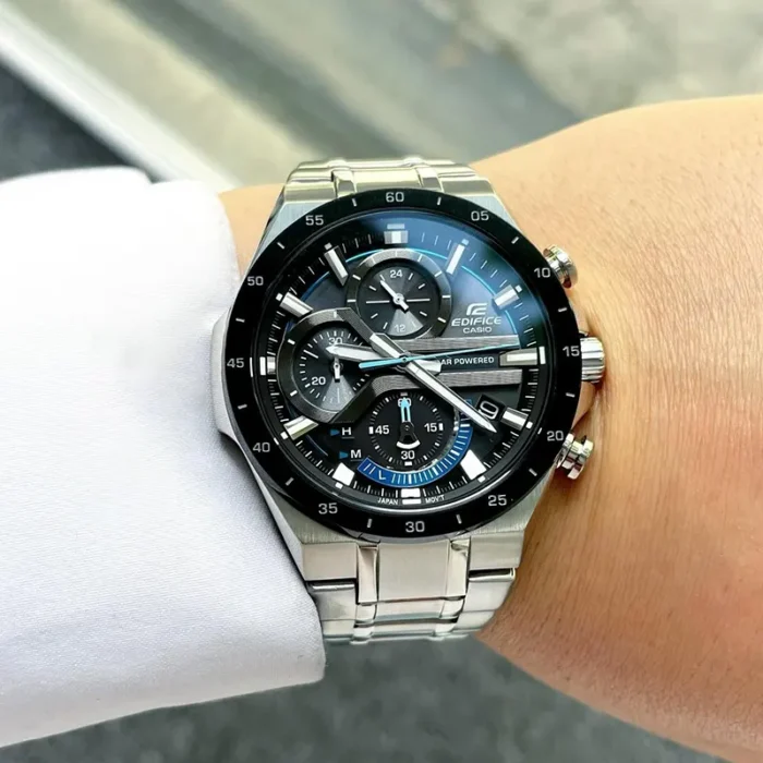 Casio Edifice Solar Powered Chronograph EQS-920DB-1BVUDF – Solar Men's Watch