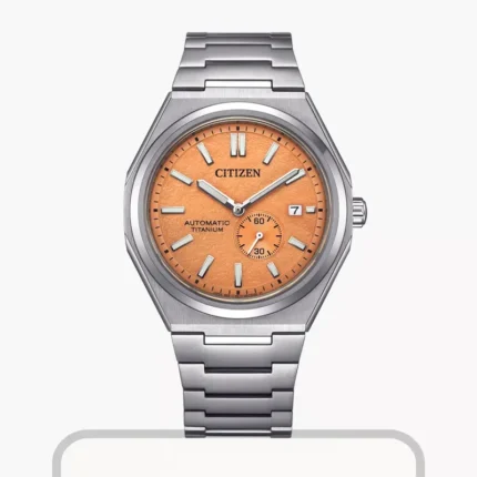 Citizen Zenshin Automatic NJ0180-80Z – Textured Salmon Pink Dial Automatic Men's Watch