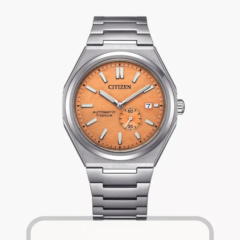 Citizen Zenshin Automatic NJ0180-80Z – Textured Salmon Pink Dial Automatic Men's Watch