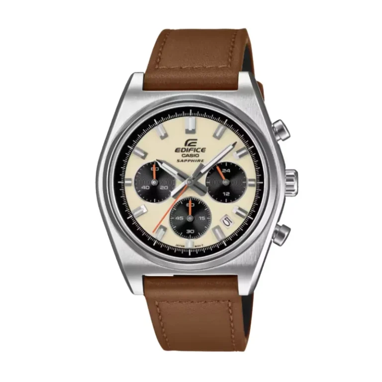 Casio Edifice Standard Chronograph EFB-730L-7AVUDF – Cream Dial Quartz Men's Watch