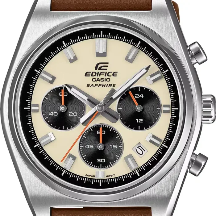 Casio Edifice Standard Chronograph EFB-730L-7AVUDF – Cream Dial Quartz Men's Watch