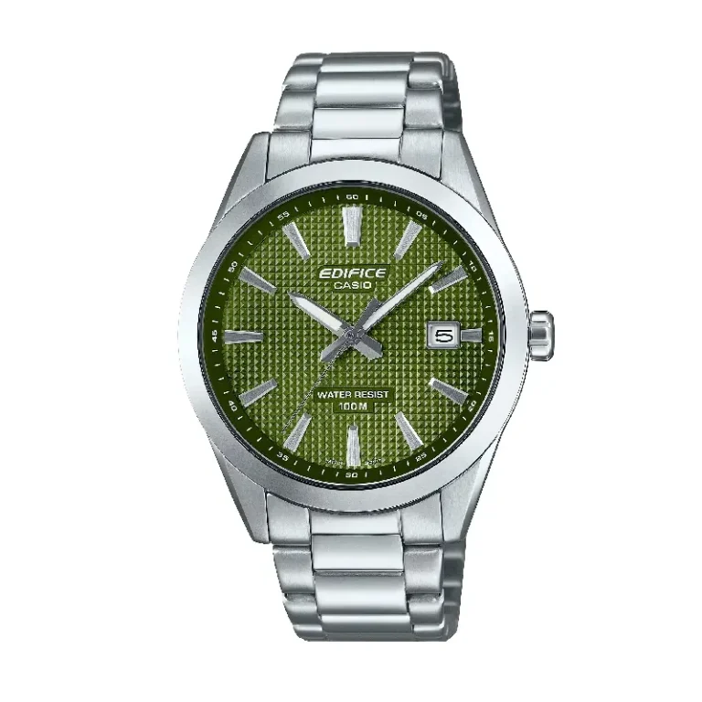 Casio Edifice 3-Hand Analog EFV-160D-3AVUDF – Green Dial Quartz Men's Watch
