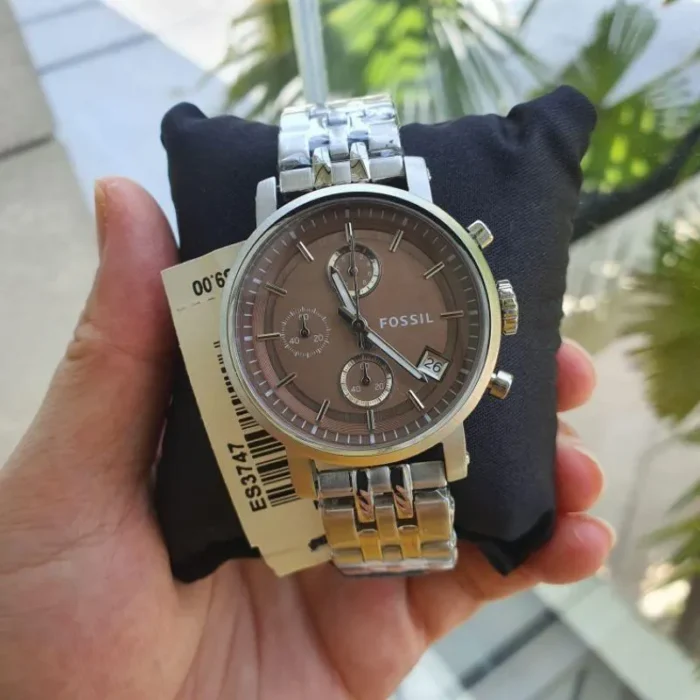 Fossil Boyfriend ES3747 – Brown Dial Quartz Women's Watch