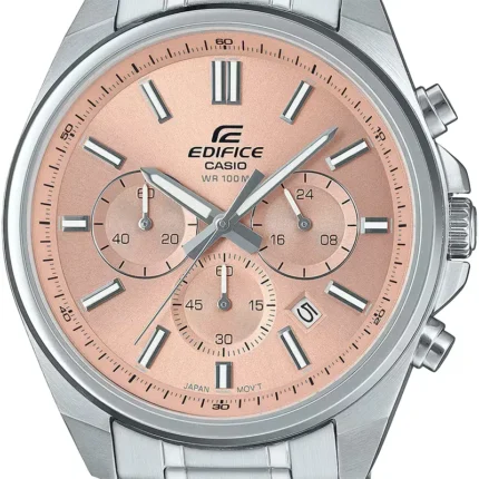 Casio Edifice Standard Chronograph EFV-650D-4AVDF – Salmon Pink Dial Dial Quartz Men's Watch