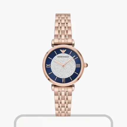 Emporio Armani AR11423 – Blue (Crystal Pave Center) Dial Quartz Women's Watch