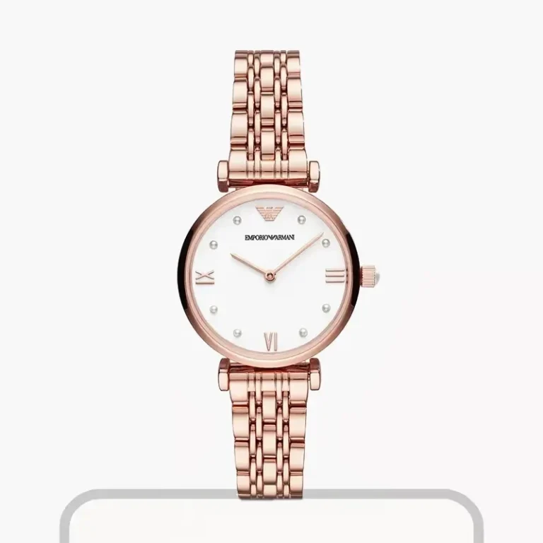 Emporio Armani Gianni T-Bar AR11267 – White Dial Quartz Women's Watch