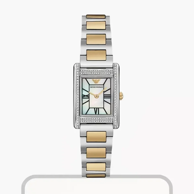 Emporio Armani Genni AR11642 – Mother of Pearl (Silver) Dial Quartz Women's Watch
