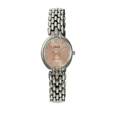 Q&Q F16A-003PY – Mother-of-Pearl Dial Quartz Women's Watch