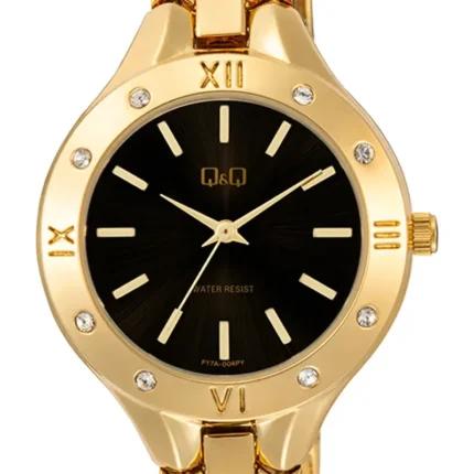 Q&Q F17A-004PY – Black Dial Quartz Women's Watch