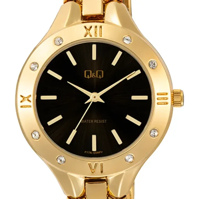 Q&Q F17A-004PY – Black Dial Quartz Women's Watch