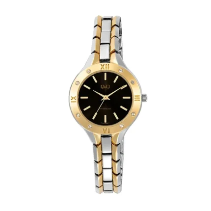 Q&Q F17A-006PY – Black Dial Quartz Women's Watch
