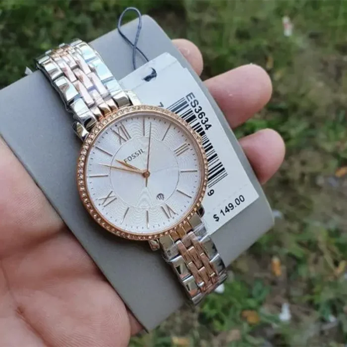Fossil Jacqueline ES3634 – White Dial Quartz Women's Watch