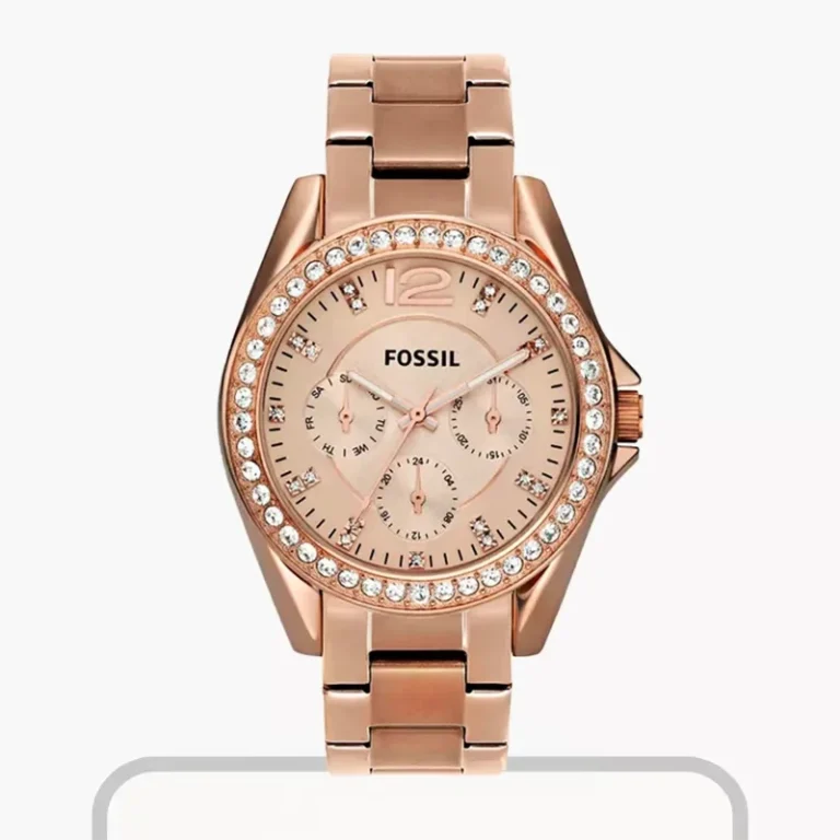 Fossil Riley ES2811 – Rose Gold-tone Dial Quartz Women's Watch