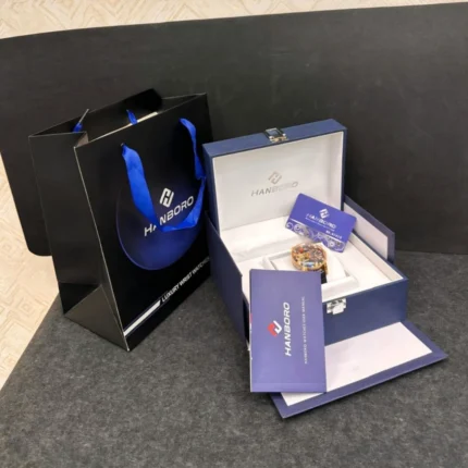 HANBORO Astroworld Planetary Collection HAO-1027-2 – Celestial Royal Blue & Multi-Planet Dial Automatic Men's Watch - Image 3