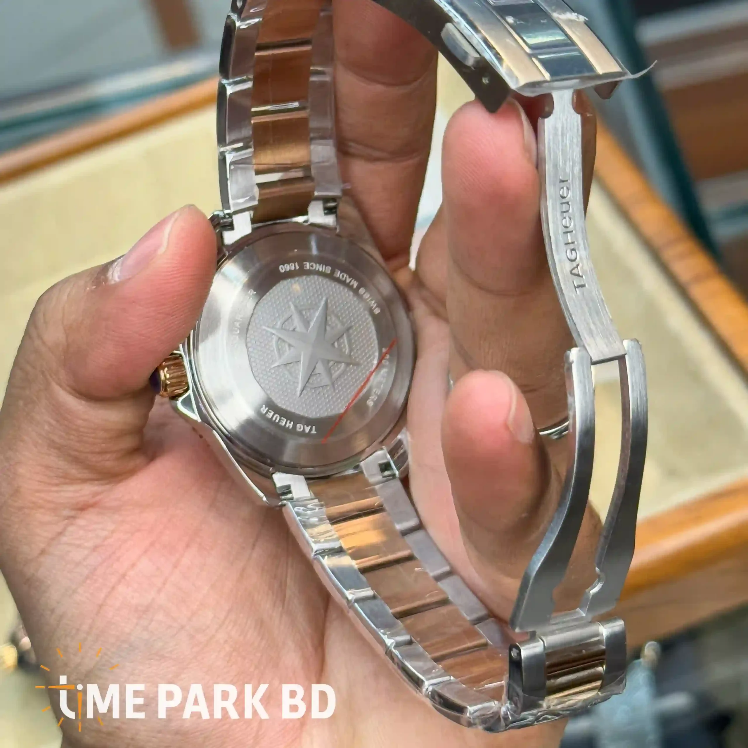IMG_0654_result Tag Heuer — Grey Ridged Dial, Gold-Tone Bezel & Two-Tone Bracelet - Image 3