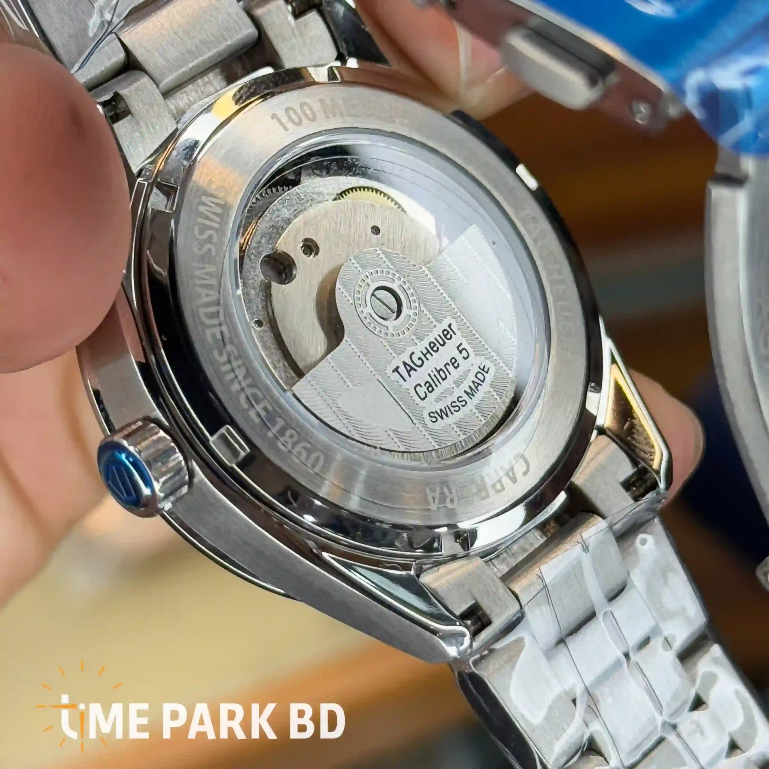 IMG_0669_result Tag Heuer — Red Dial, Day-Date Window & Silver-Tone Bracelet - Image 4