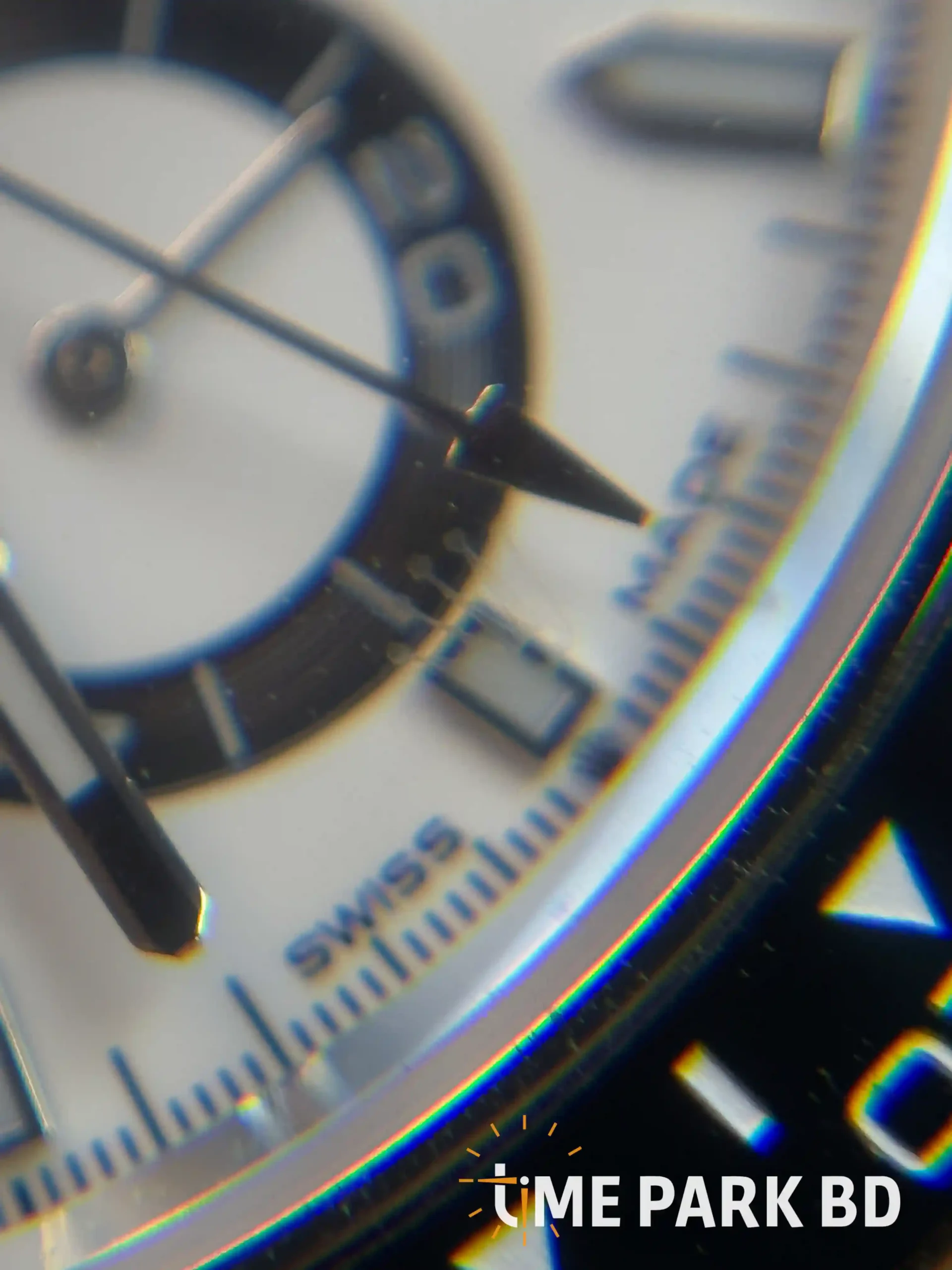 IMG_1693_result Rolex — White Dial, Dark Subdials & Silver-Tone Bracelet ( SUPER N ) - Image 7