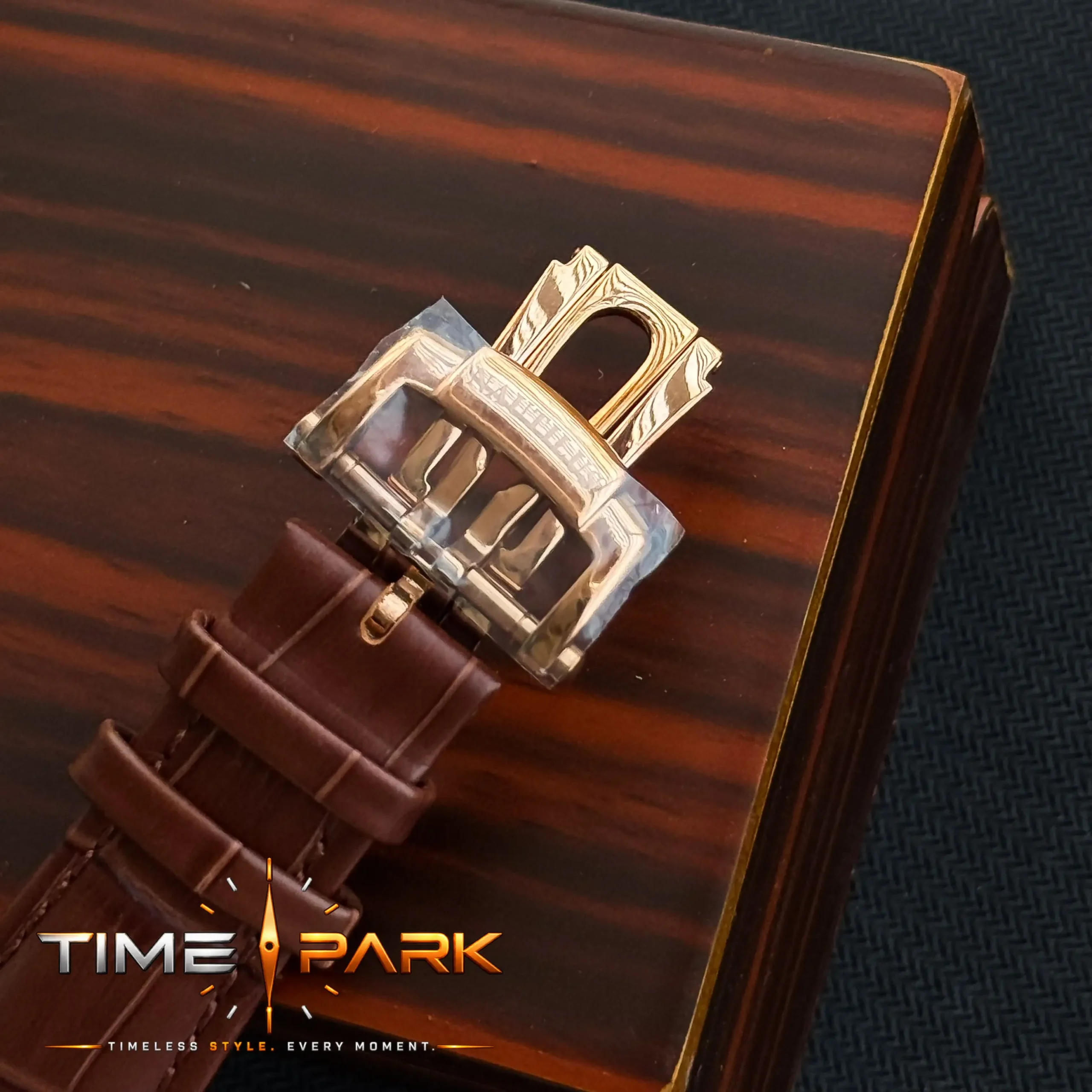 IMG_4310_result Patek Philippe — White Dial, Gold-Tone Case & Brown Strap - Image 4