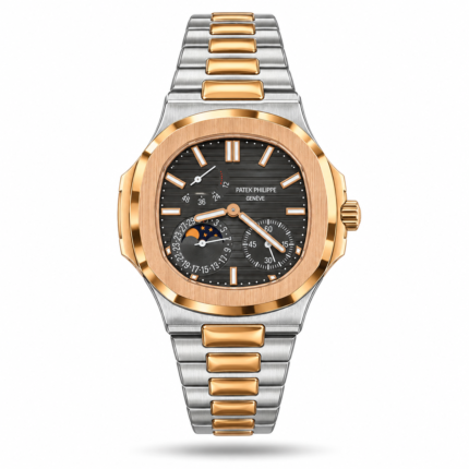 Patek Philippe — Black Dial & Two-Tone Bracelet