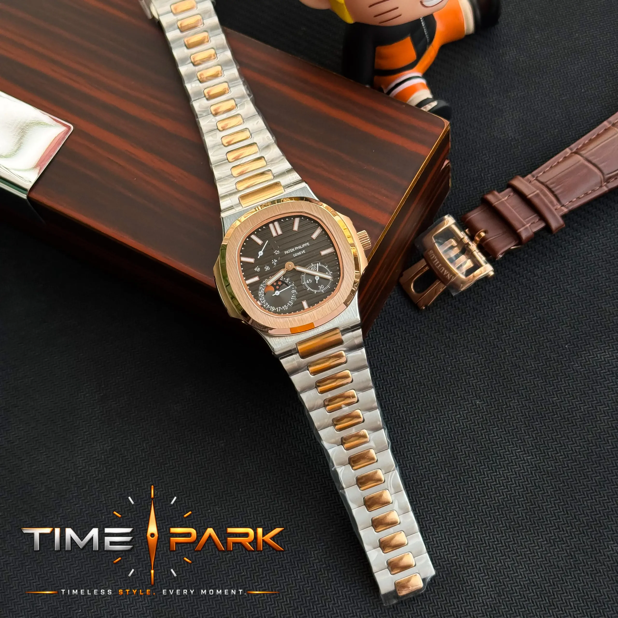 IMG_4333_result Patek Philippe — Black Dial & Two-Tone Bracelet - Image 2