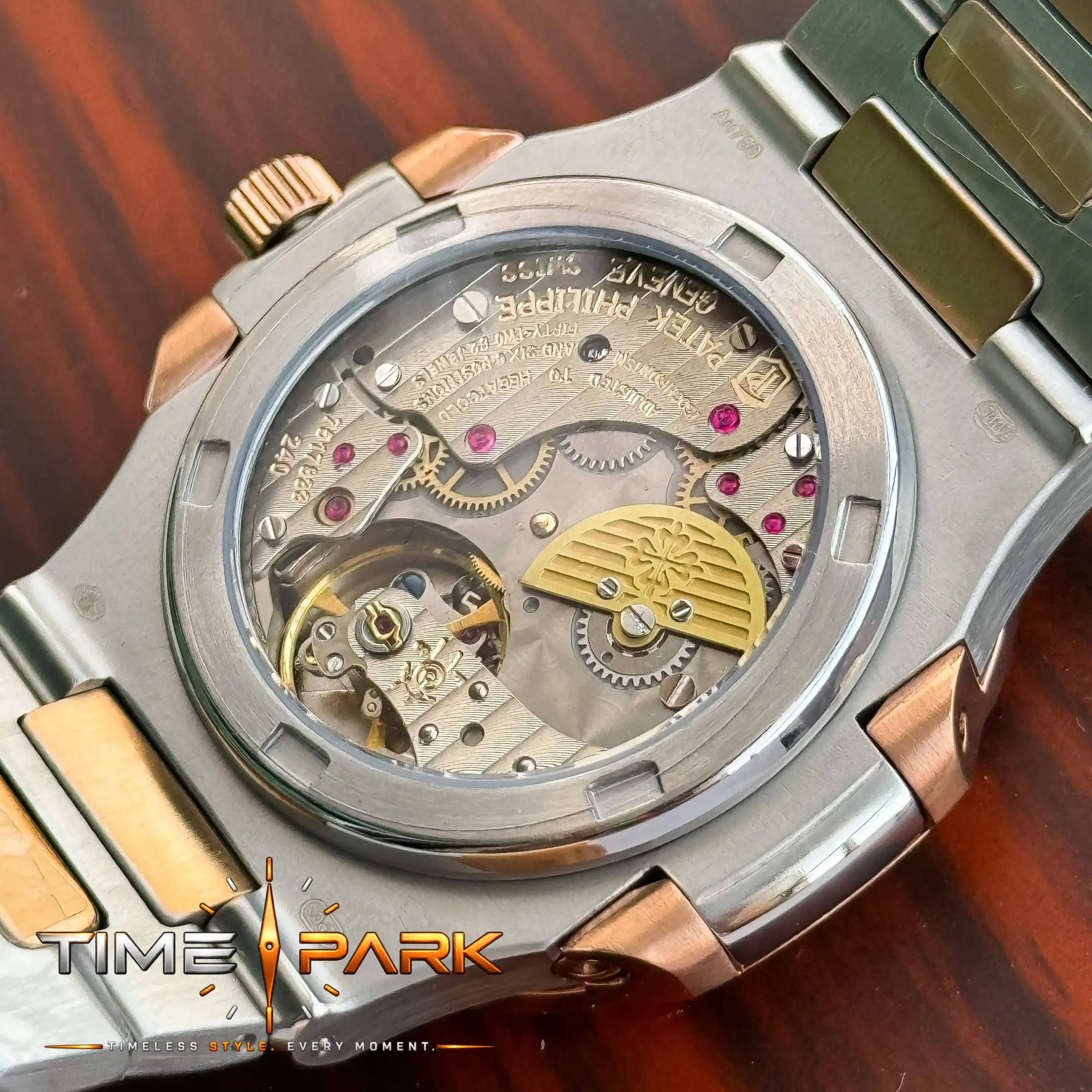 IMG_4354_result Patek Philippe — Black Dial & Two-Tone Bracelet - Image 5