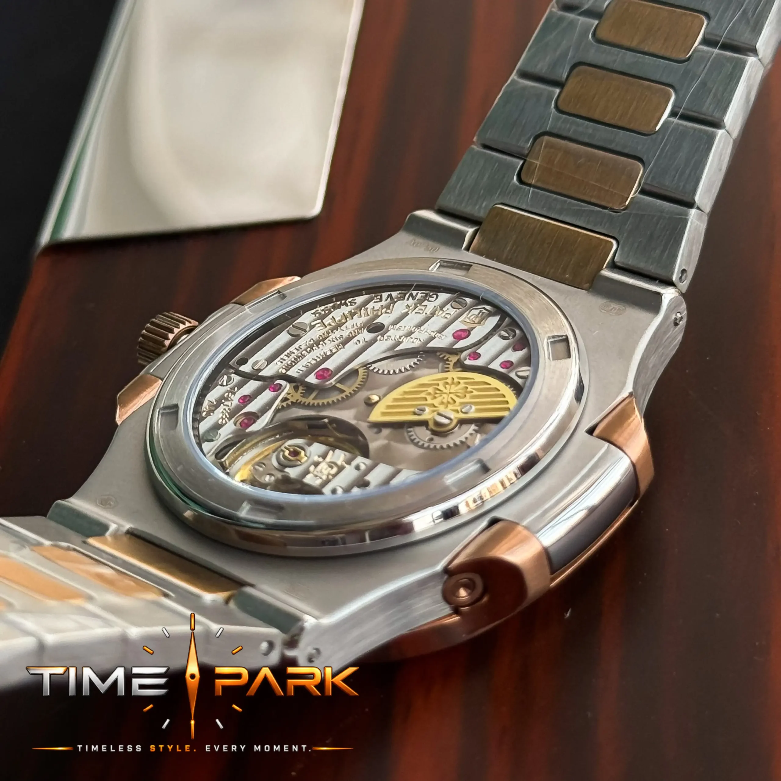 IMG_4365_result Patek Philippe — Black Dial & Two-Tone Bracelet - Image 6